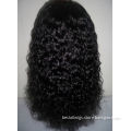 Top Quality Hot Sale Indian Curly Hair Wave Full Lace Wigs (BAW-18"1b)